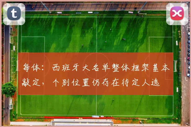每体：西班牙大名单整体框架基本敲定，个别位置仍存在待定人选