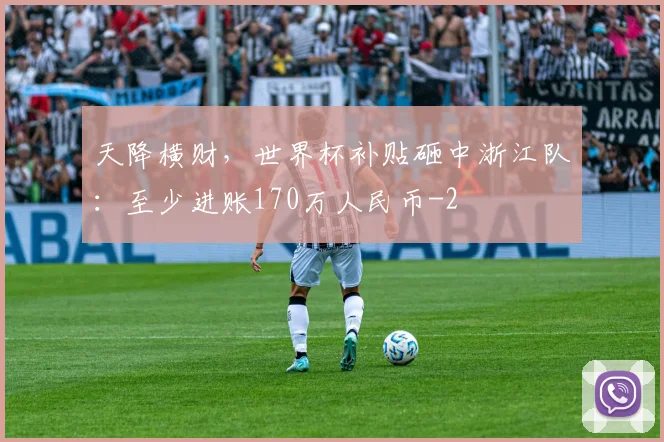 天降横财,世界杯补贴砸中浙江队:至少进账170万人民币