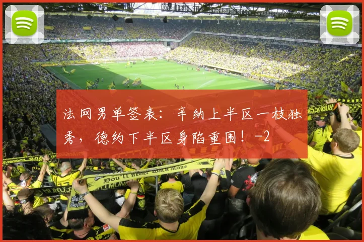 法网男单签表:辛纳上半区一枝独秀,德约下半区身陷重围!